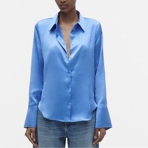 Zara Satin Effect Shirt
